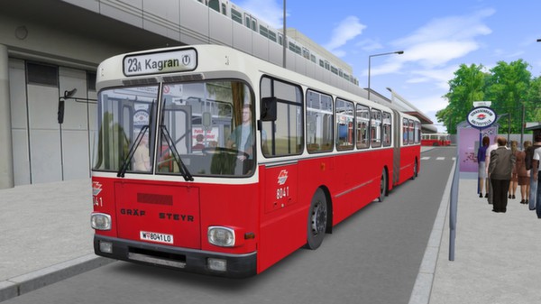 OMSI 2 Add-on AI-Articulated Bus for Vienna screenshot 1