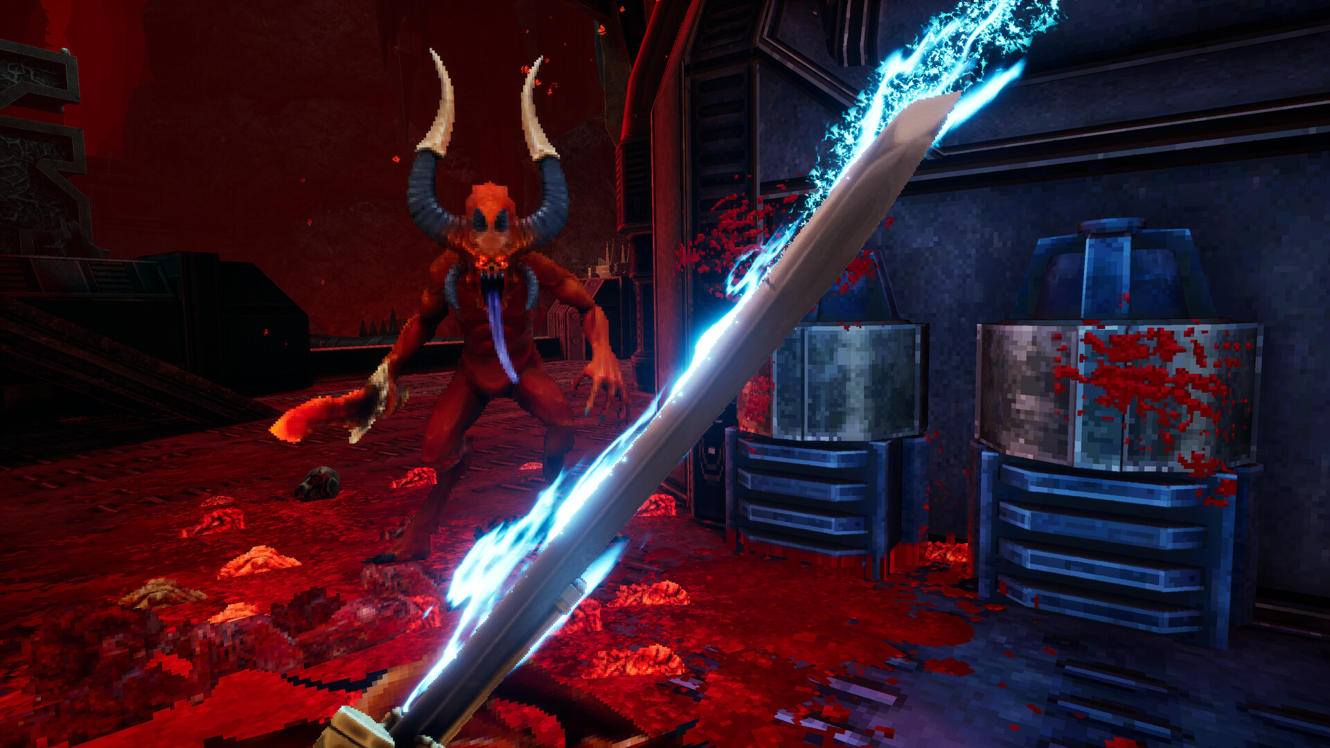 Caedo's chainsword execution kills reward charging into melee range against Khorne's daemons. Image: Auroch Digital.