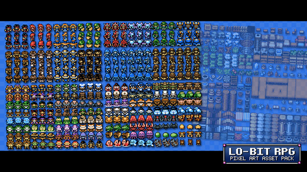 RPG Maker MV - Lo-Bit RPG Pixel Art Asset Pack