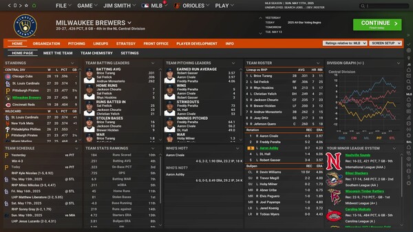Скриншот из Out of the Park Baseball 26