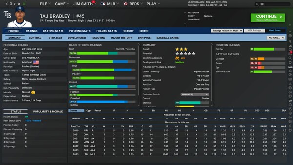Скриншот из Out of the Park Baseball 26