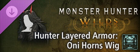 Monster Hunter Wilds - Hunter Layered Armor: Oni Horns Wig cover art