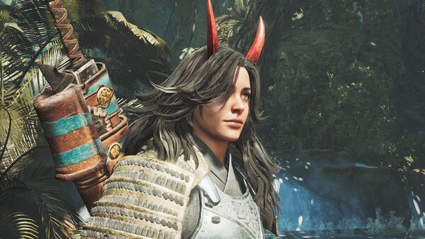 Monster Hunter Wilds - Hunter Layered Armor: Oni Horns Wig