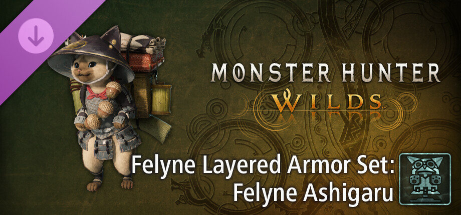 Monster Hunter Wilds - Felyne Layered Armor Set: Felyne Ashigaru cover art