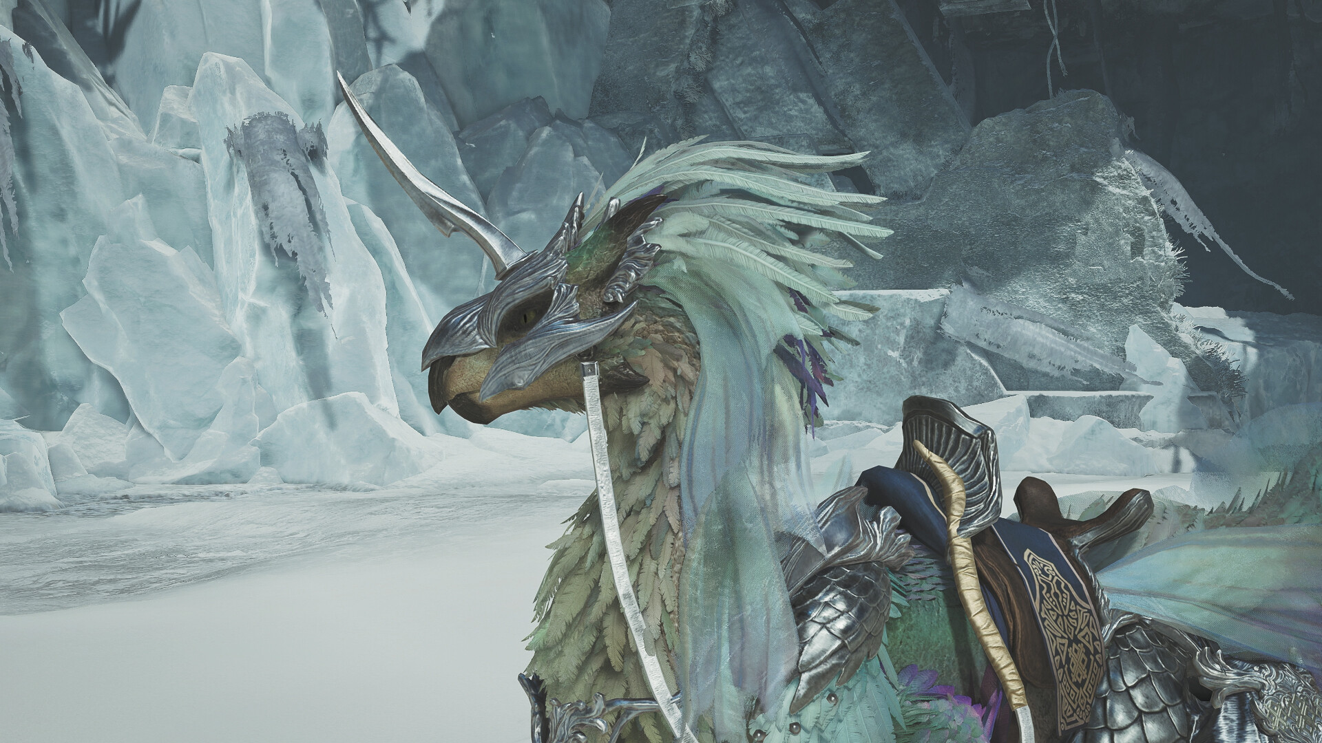 Monster Hunter Wilds - Seikret Decoration: Purehorn Caparison Featured Screenshot #1