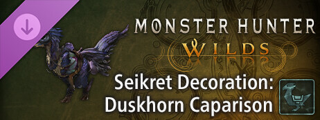 Monster Hunter Wilds - Seikret Decoration: Duskhorn Caparison cover art