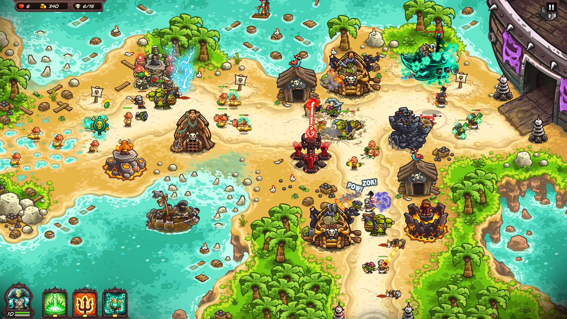 Kingdom Rush Vengeance Pirate Kings Campaign