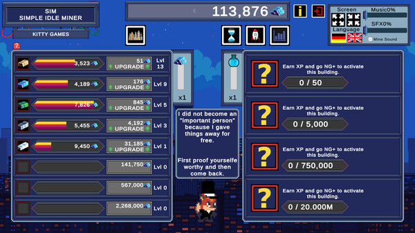 Скриншот из SIM - Simple Idle Miner