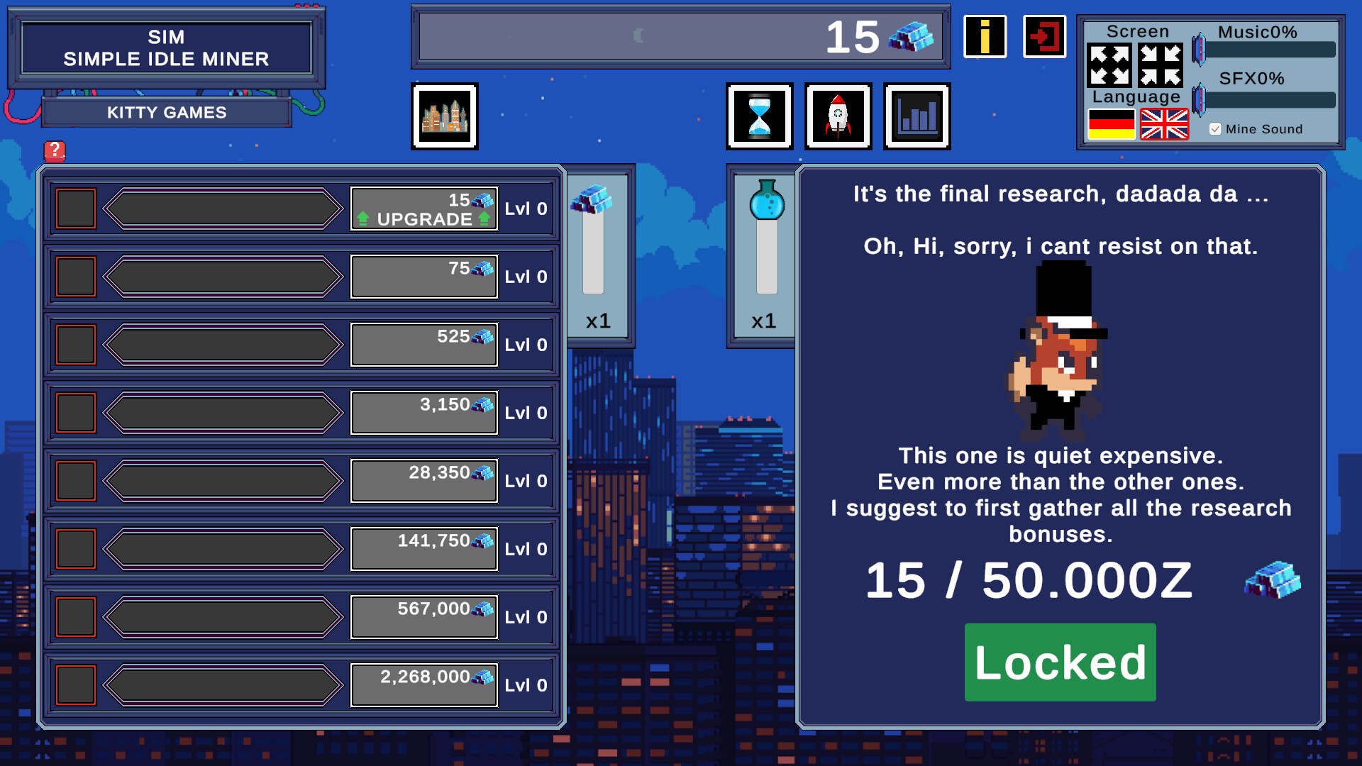 #5. SIM - Simple Idle Miner (Steam) 由: Kitty Games