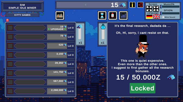 Скриншот из SIM - Simple Idle Miner