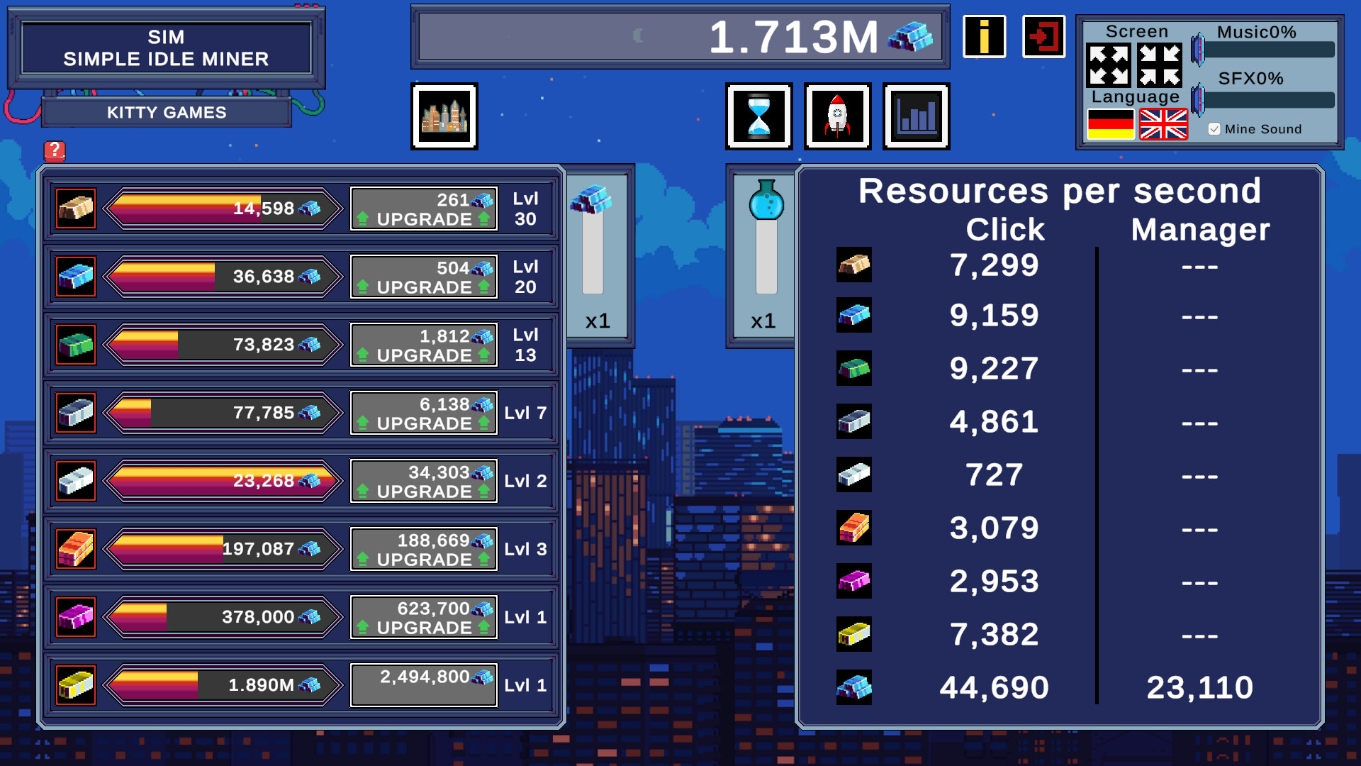 #3. SIM - Simple Idle Miner (Steam) 由: Kitty Games
