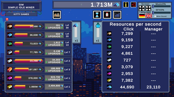 Скриншот из SIM - Simple Idle Miner
