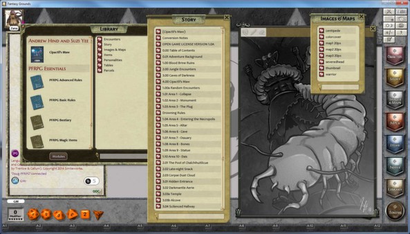 Fantasy Grounds - PFRPG Compatible Adventure: Cipactli's Maw - One on One Adventure #15