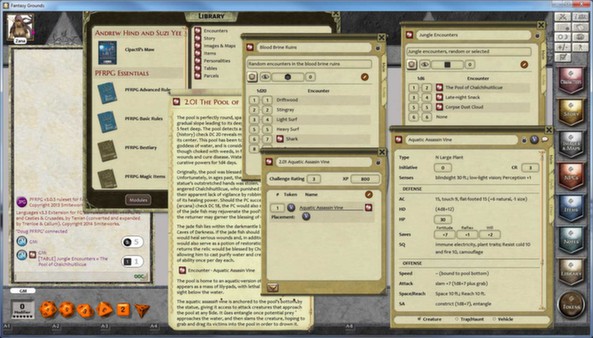 Fantasy Grounds - PFRPG Compatible Adventure: Cipactli's Maw - One on One Adventure #15
