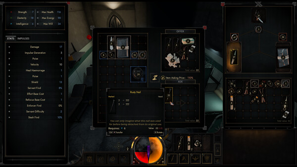 『Impious』のスクリーンショット