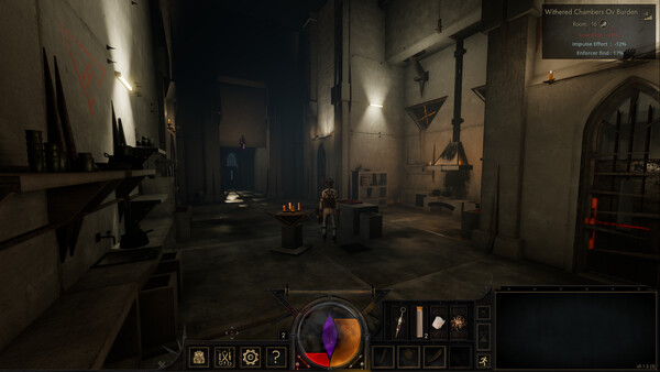 Screenshot of Impious gameplay showing in-action mechanics