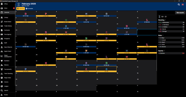 Basketball Legacy Manager 25.