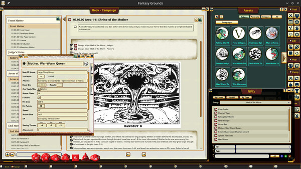 Fantasy Grounds - Dungeon Crawl Classics #76.5: Well of the Worm