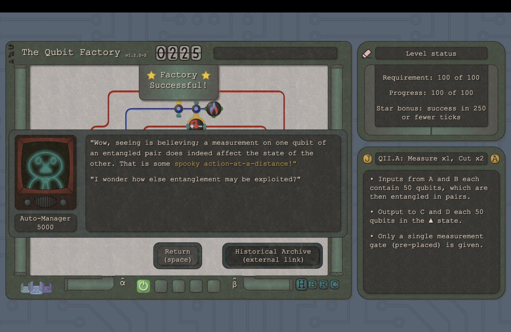 #2. The Qubit Factory (Steam) 由: Logical Basis