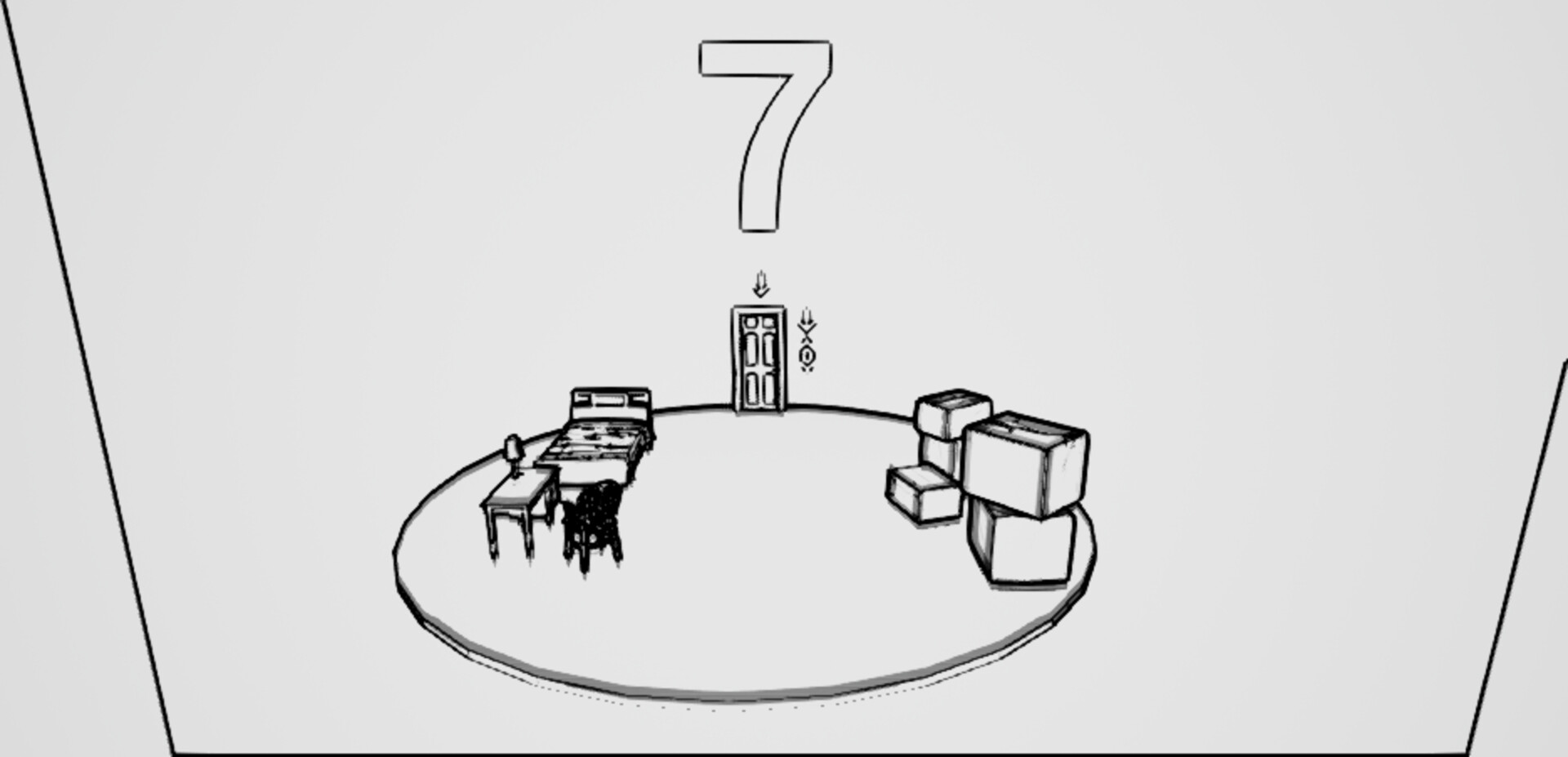 #3. A room you can't exit unless you find the numbers (Steam) 由: Tomo