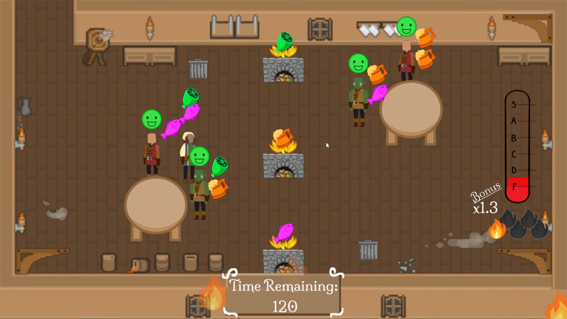 #6. Dine 'n Bash (Steam) 由: DigiPen Institute of Technology