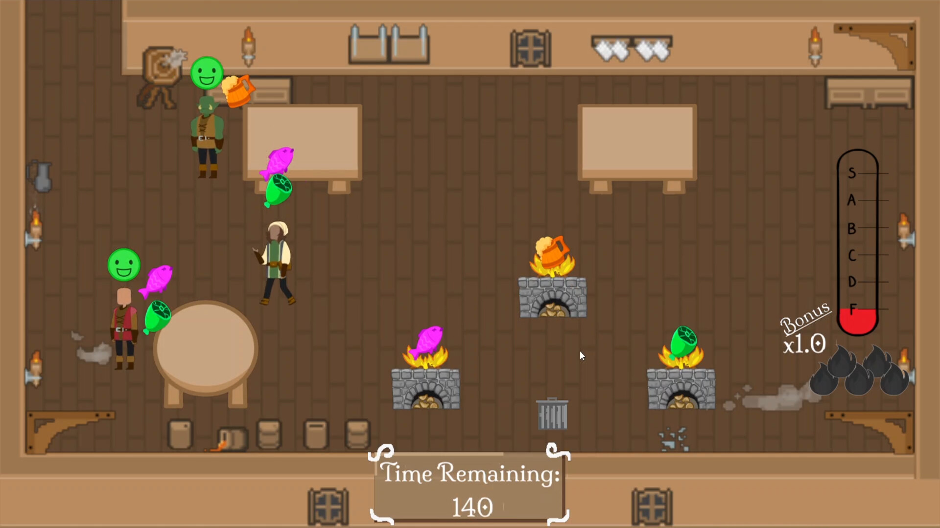 #1. Dine 'n Bash (Steam) 由: DigiPen Institute of Technology
