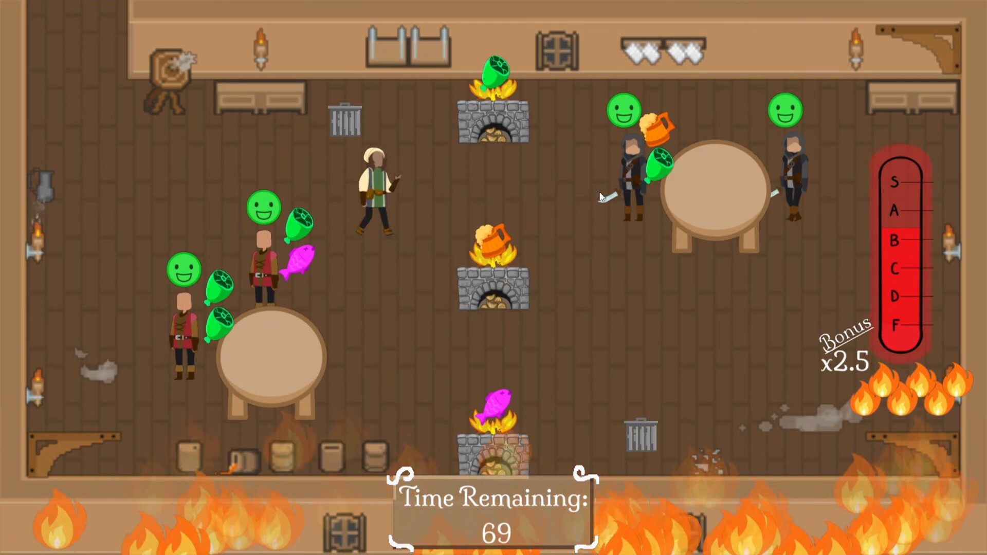#5. Dine 'n Bash (Steam) 由: DigiPen Institute of Technology