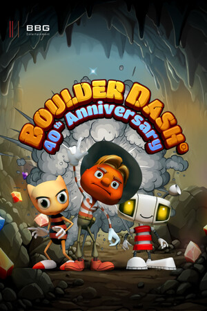 BOULDER DASH 40th Anniversary cover art