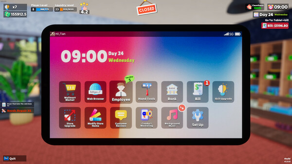 Laundry & Supermarket Simulator screenshot 8