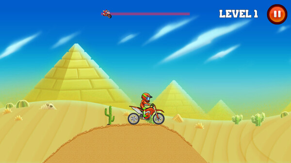 Скриншот из Crazy Bike Hill Racing