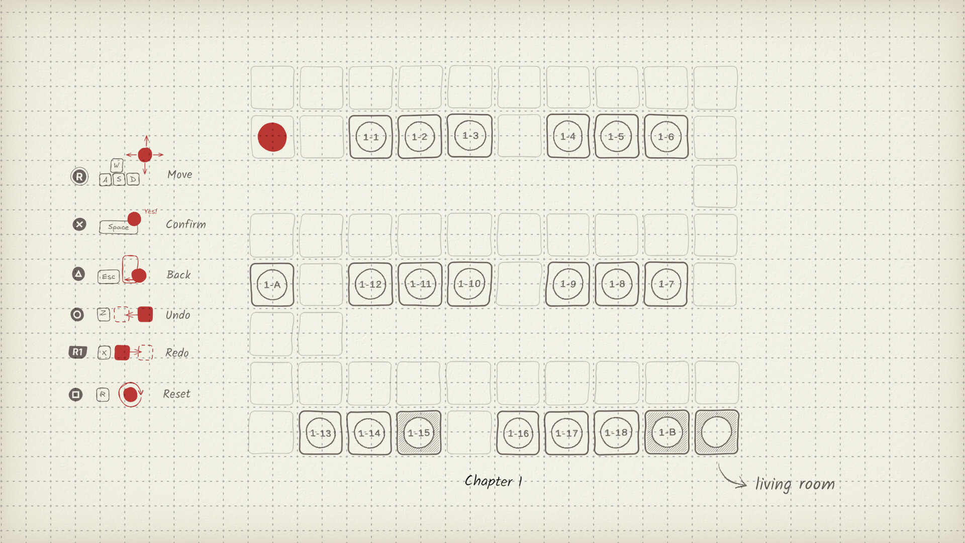 Wordban: a text-based Sokoban game screenshot #2