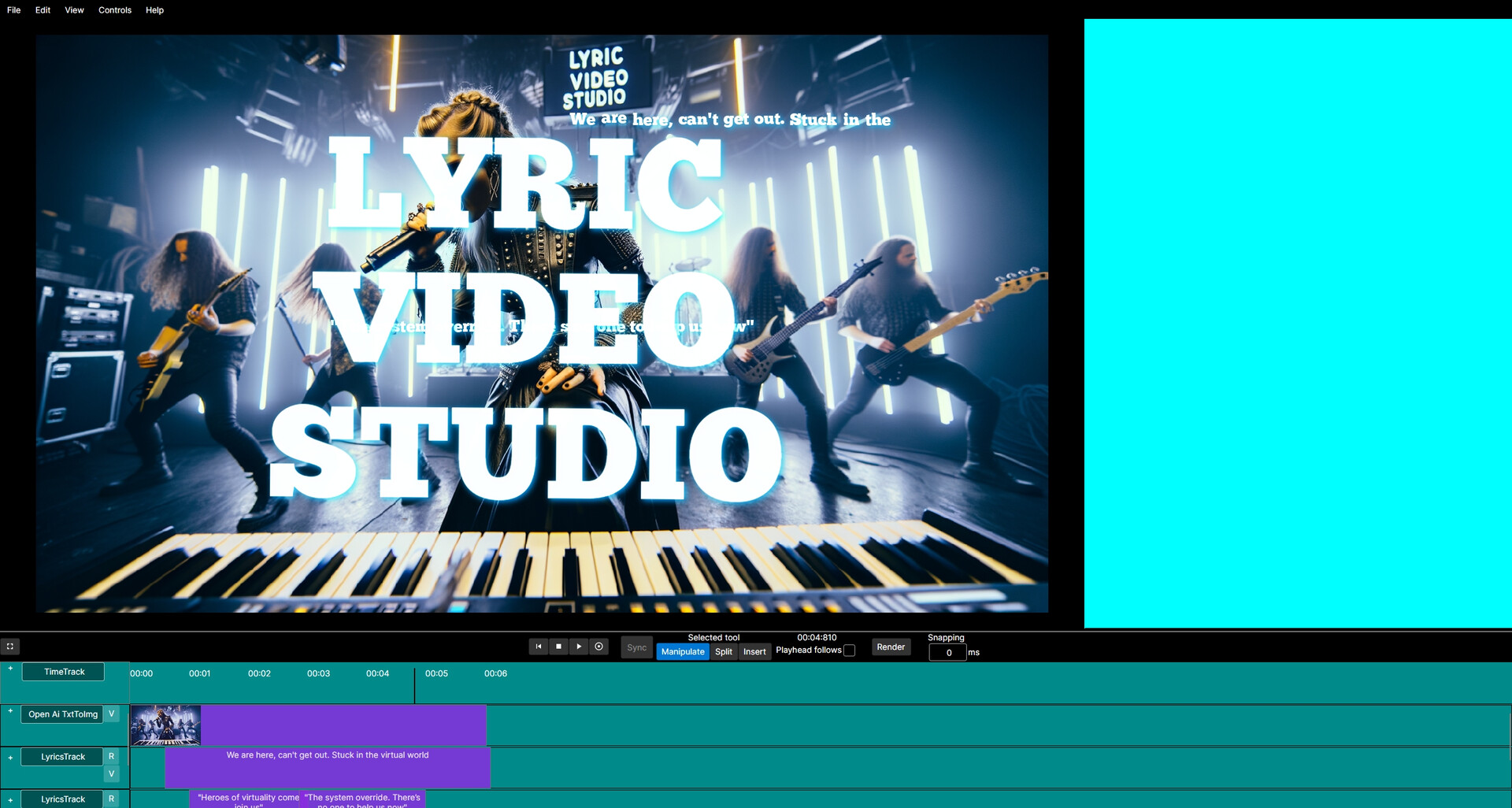 Lyric Video Studio screenshot 1