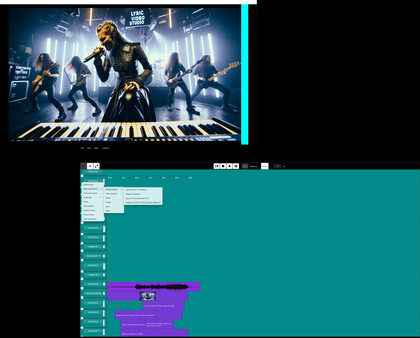 Скриншот из Lyric Video Studio