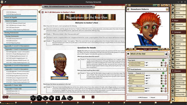 Fantasy Grounds - Pathfinder 2 RPG - Pathfinder Society Scenario 4.12 - Negotiations for the Star Gun