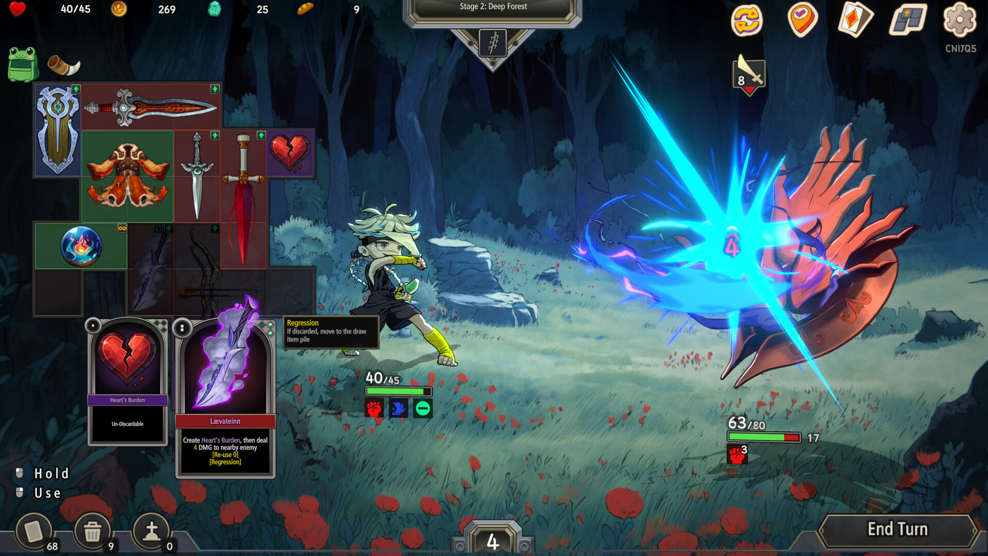 Pocket Legend : Inventory Roguelike Deckbuilderのスクリーンショット 1