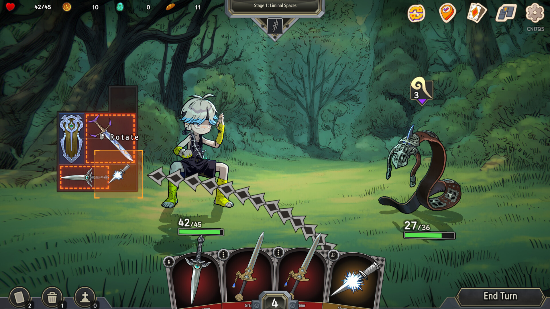 Pocket Legend : Inventory Roguelike Deckbuilder Featured Screenshot #1