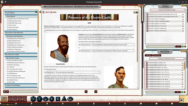 Fantasy Grounds - Pathfinder 2 RPG - Pathfinder Society Scenario 4.11 - Prisoners of the Electric Castle for steam