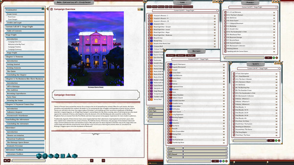 Fantasy Grounds - Pathfinder 2 RPG - Curtain Call Adventure Path - Stage Fright (1 of 3)