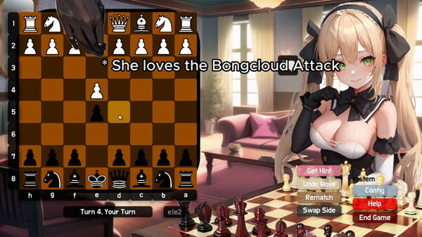 Скриншот из Play Chess with Lady Bongcloud