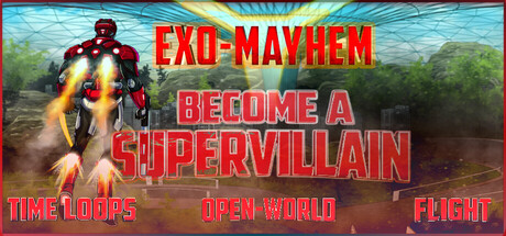 Exo Mayhem: A Supervillain Experience header art