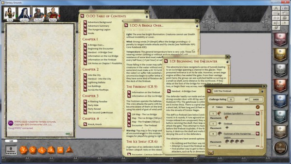 Screenshot z Fantasy Grounds - PFRPG The Breaking of Forstor Nagar