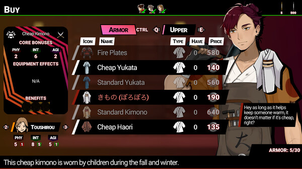 Shujinkou Demo screenshot 3