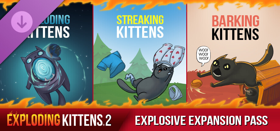 Exploding Kittens® 2: Explosive Expansions Pass cover art