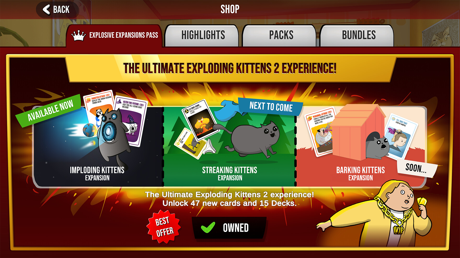 Exploding Kittens 2: Explosive Expansions Pass screenshot screenshot 5