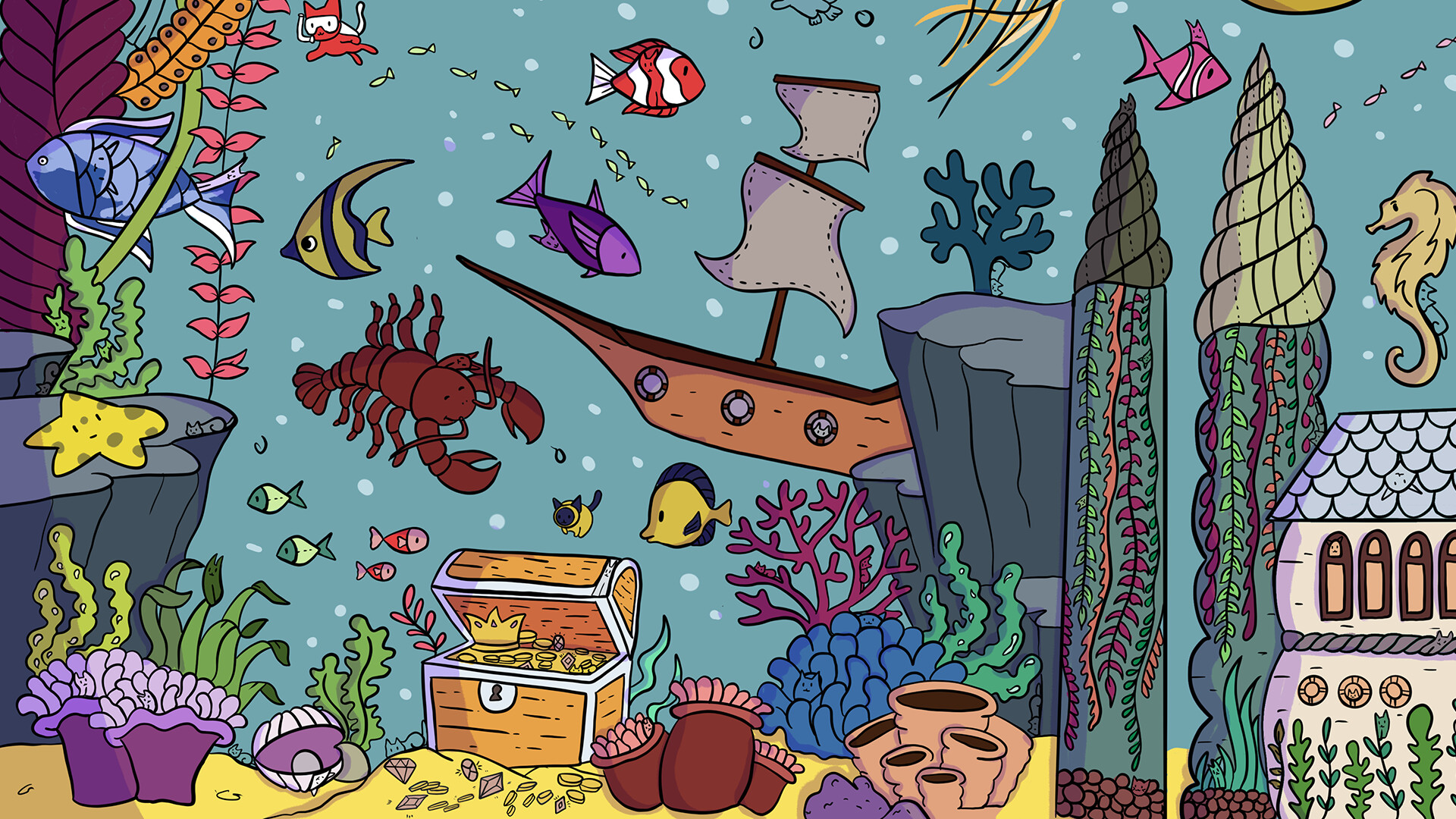 100 Sea Cats screenshot #2