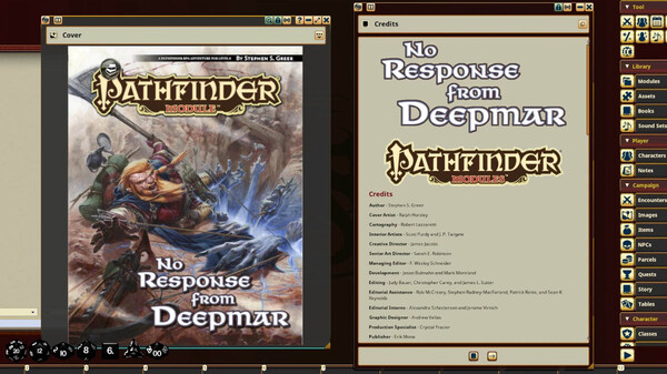 Fantasy Grounds - Pathfinder RPG - Pathfinder Module: No Response from Deepmar