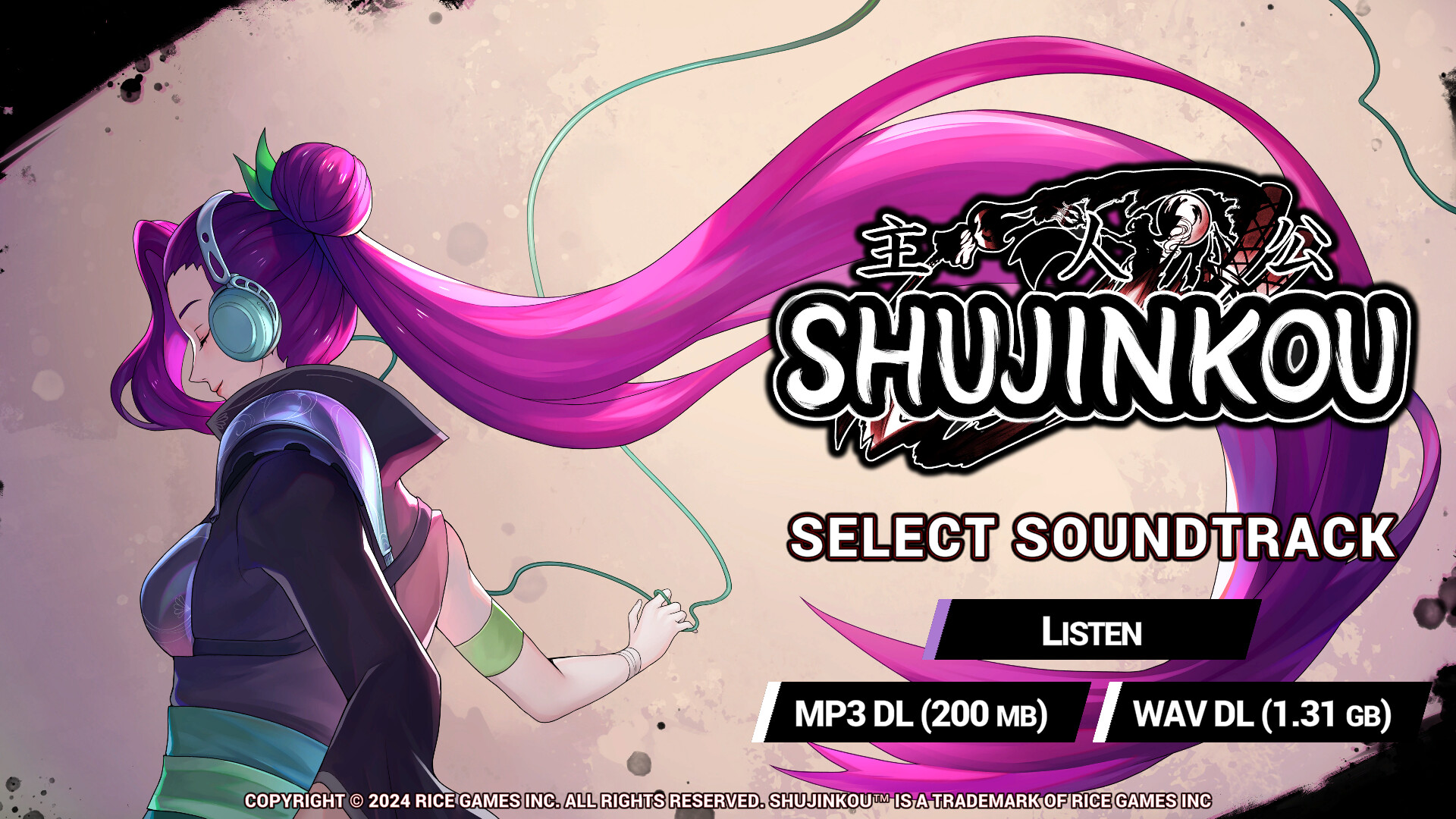 Shujinkou - Select Soundtrack Featured Screenshot #1