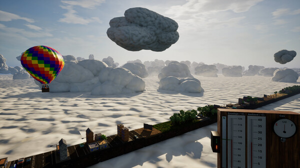 Скриншот 2 из игры Endlessly side-scrolling Balloon Simulator 2024