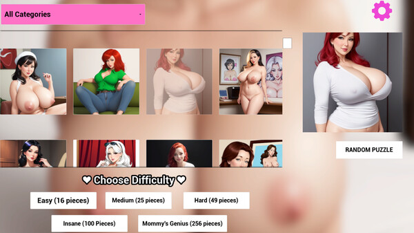 Big-Breasted Milky Mommies - Sex Puzzles screenshot 2