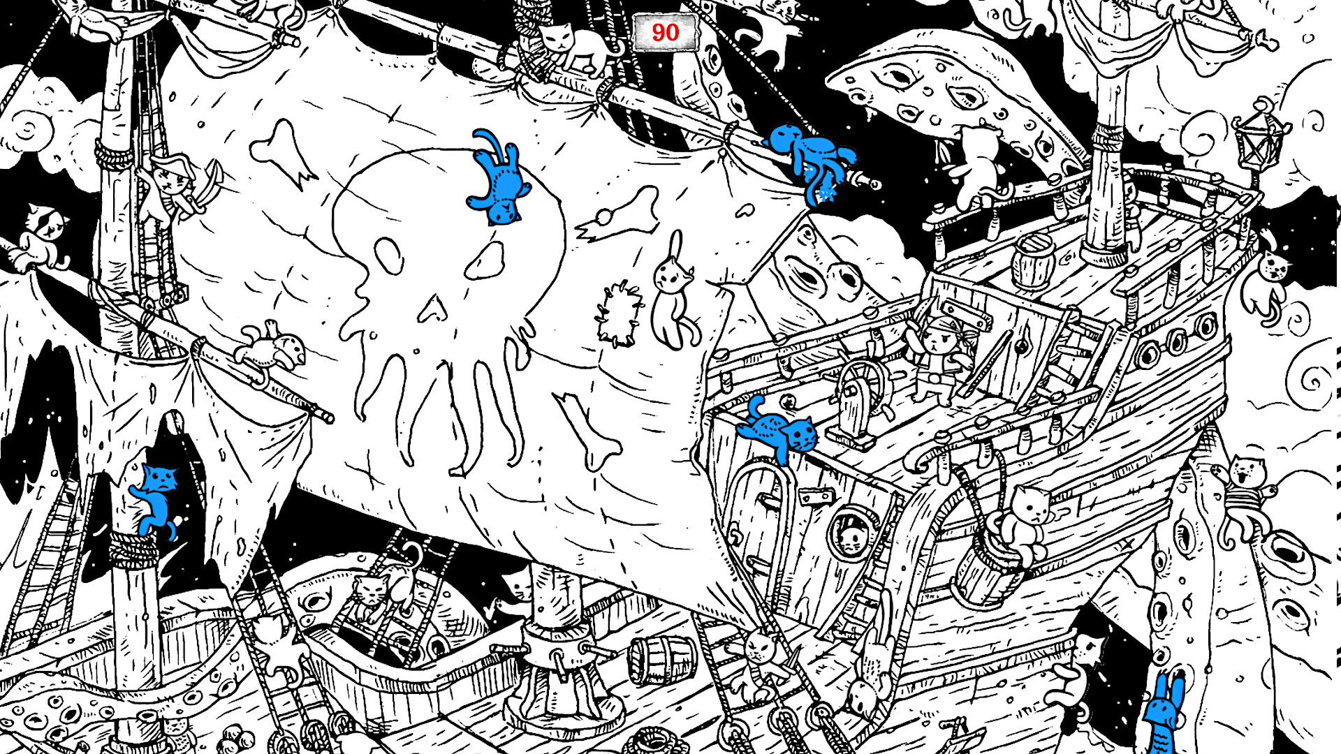 100 hidden Cats : Pirates screenshot #1